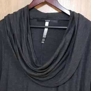 Drappy, comfy, cowl-neck tunic. Great w/ leggings!